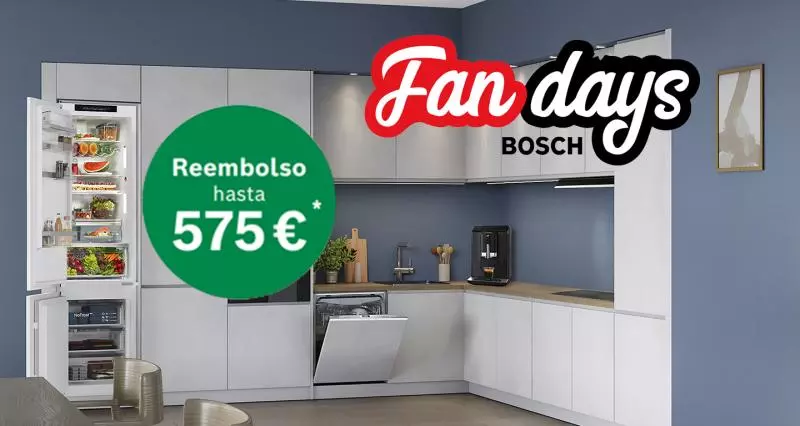 Llévate tu nuevo electrodoméstico Bosch en los Fan Days 2025