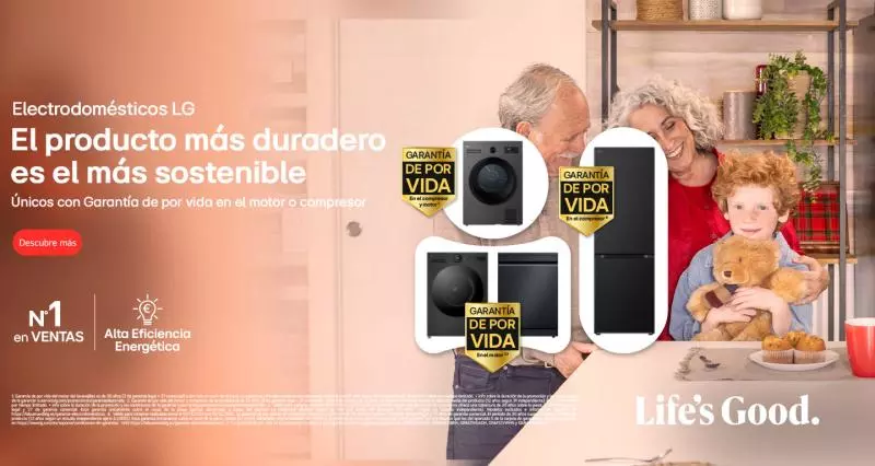 ¡Consigue garantía de por vida en lavavajillas y secadoras LG!