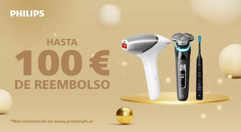Compra tu producto Philips y recibe hasta 100 € de reembolso