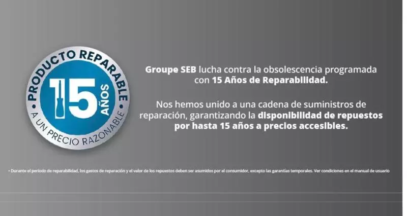 15 Años de reparabilidad en Rowenta