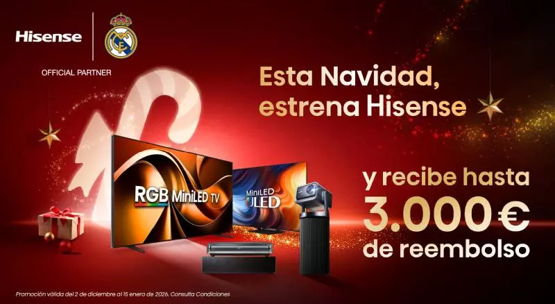 Hasta 3.000 € de reembolso por la compra de tu TV Hisense