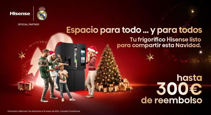 Hasta 300 € de reembolso en frigoríficos Hisense
