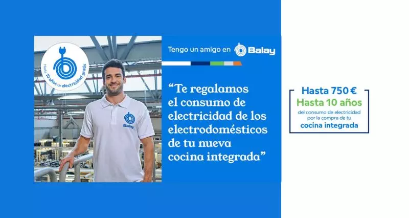 Balay te paga hasta 240 € en el consumo eléctrico de tu nueva cocina integrada