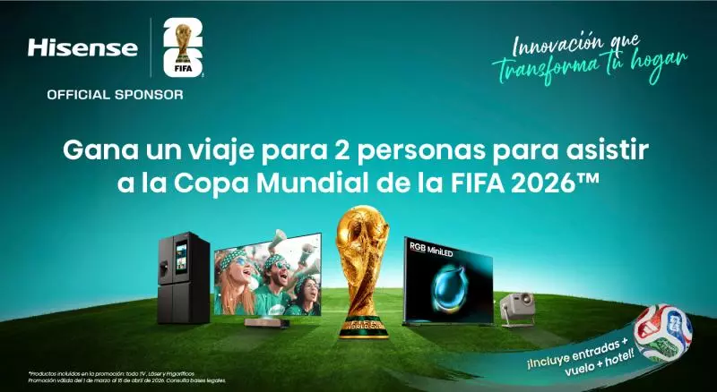 Sorteo de un viaje al Mundial por la compra de tu producto Hisense