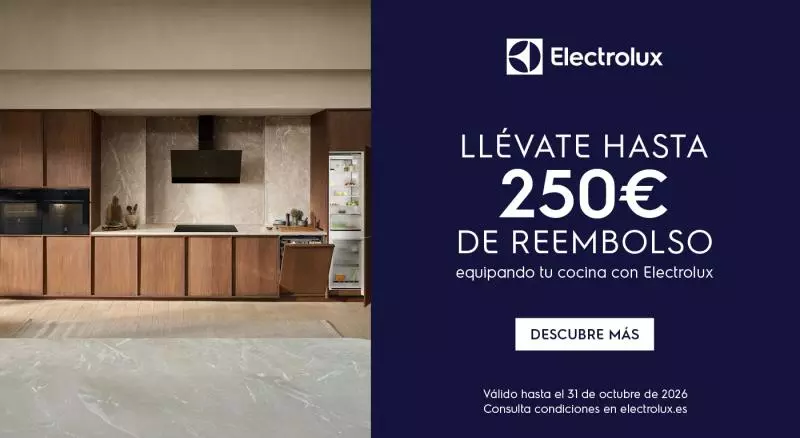 Compra electrodomésticos Electrolux y llévate hasta 250€ de reembolso