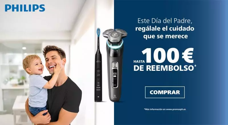 Día del Padre Philips: Consigue tu reembolso en Afeitadoras y Cepillos