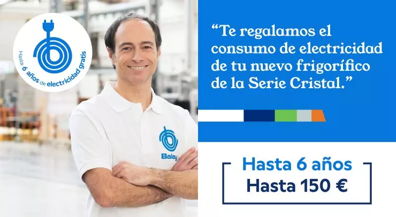 Compra un frigorífico Balay Serie Cristal y consigue hasta 150€ de reembolso