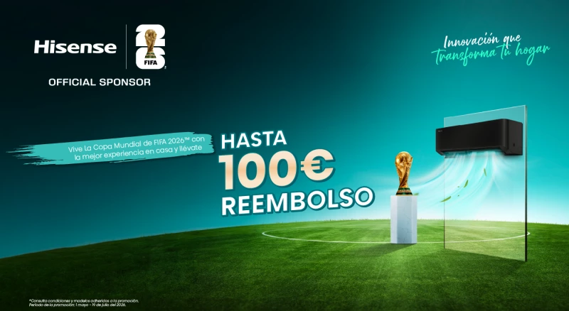 Compra un aire acondicionado Hisense y consigue hasta 100€ de reembolso