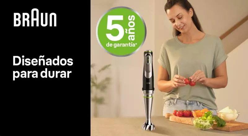 Amplía tu garantía a 5 años con Minipimers Braun