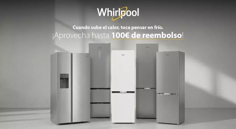 Compra un frigorífico Whirlpool y llévate una tarjeta digital de hasta 150 €   