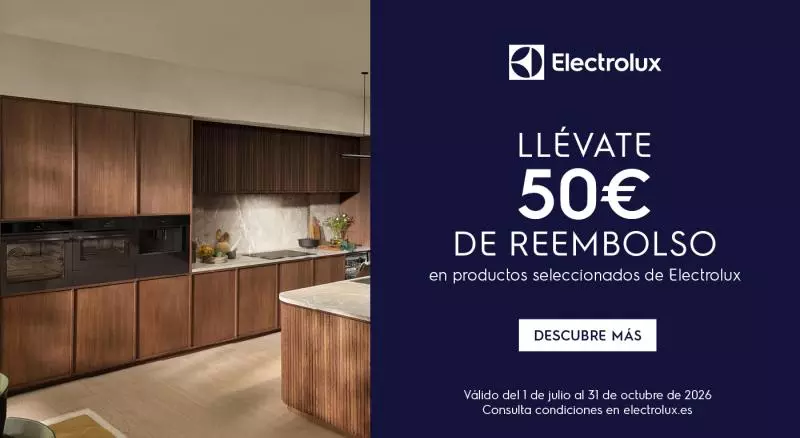 Compra un electrodoméstico Electrolux y llévate 50€ de reembolso 