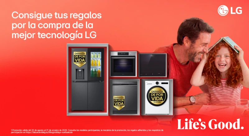 Compra tu electrodoméstico LG y llévate increíbles regalos