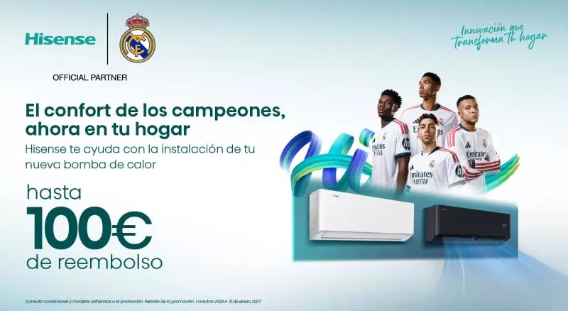 Consigue hasta 100€ de Cashback por tu Aire Acondicionado Hisense