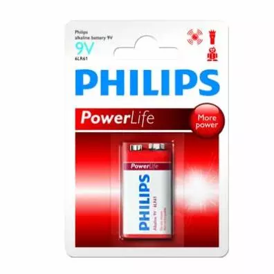 PILA PHILIPS 6LR61 ALCALINA 9V