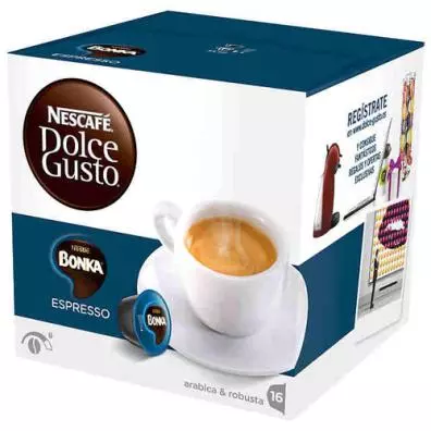 Pack 3 Cajas Dolce Gusto BONKA ESPRESSO 16 unidades