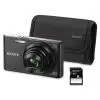 Kit Cámara Sony W830 negro + tarjeta SD 8GB + funda