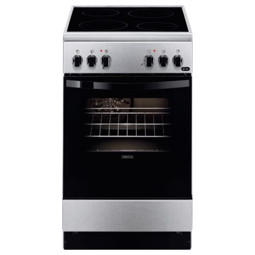 Cocina Zanussi Zcv550g1xa inox de 85 50 cm con 4 zonas y horno grill multifunción clase 550 g1 4f 500 zcv550
