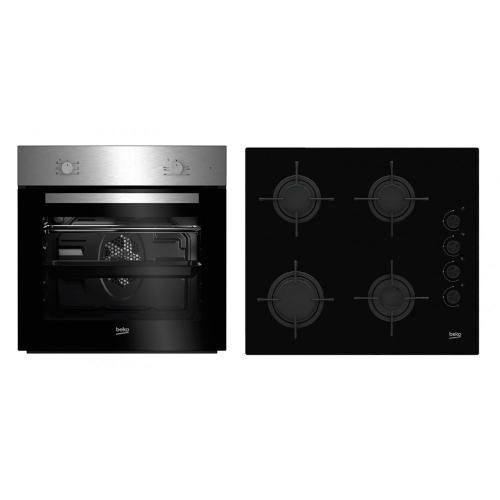 Conjunto horno + placa Beko BSE21031CXD
