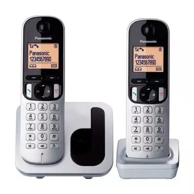 Teléfono inalámbrico Panasonic KX-TGC212SPS Plata