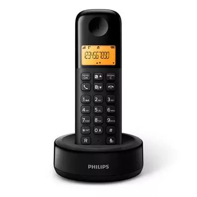 Teléfono inalambrico Philips D1601B/34 Negro