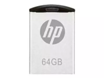 PENDRIVE HP V222W 2.0 64GB PLATA diseño de clip incorporado