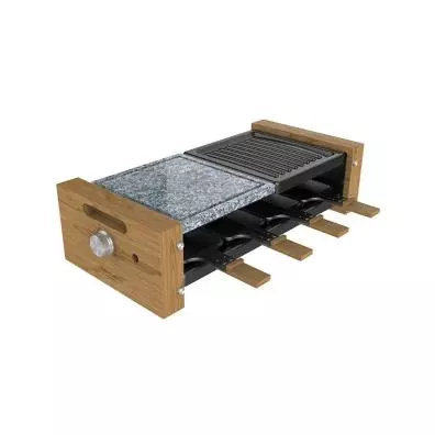 Raclette de madera Cecotec CHEESE&GRILL 8400 WOOD ALLSTONE