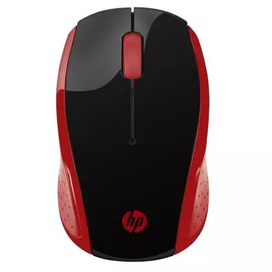 Ratón inalámbrico HP 200 ROJO