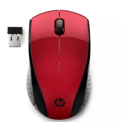 Ratón inalámbrico HP 220 ROJO