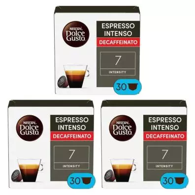 Cápsulas de café Nestlé DOLCE GUSTO ESPRESSO INTENSO DESCAFEINADO 3X30CAP