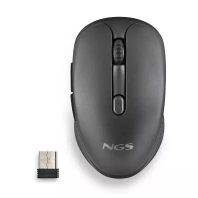 Ratón inalámbrico NGS EVO RUST NEGRO
