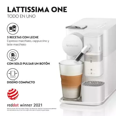 Cafetera de cápsulas  DeLonghi LATTISSIMA ONE EN510.W