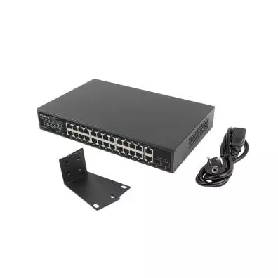 Switch Lanberg RSGE-24P-2GE-2S-360