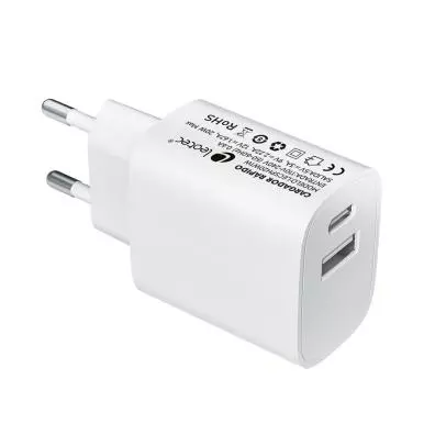 Cargador Leotec LECSPH20W2W