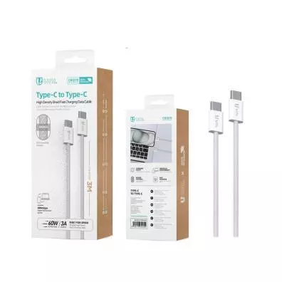 Cable Unico CARGA Y DATOS USB TIPO C A TIPO C 