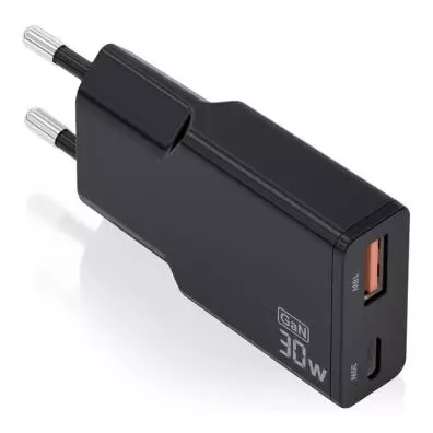 Cargador Aisens ASCH-30W2P047-BK