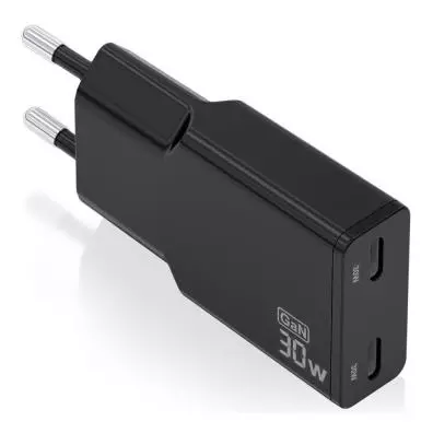 Cargador Aisens ASCH-30W2P049-BK