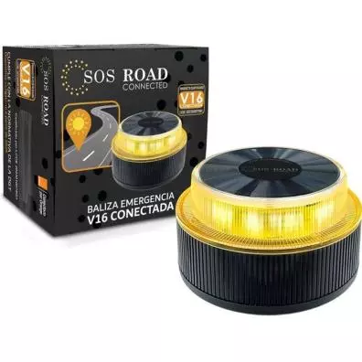 Luz baliza para coche SOS Road CONNECTED EL2024 V16