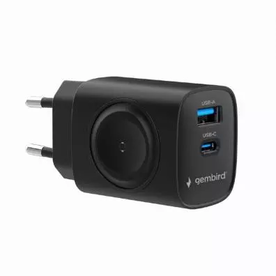 Cargador Gembird TA-UC-PDQCW20-01-BK