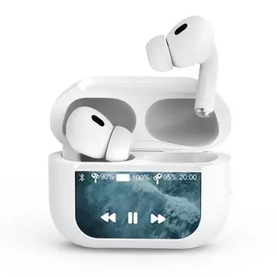 Auriculares Gembird TWS-LCD-ANC-01-W