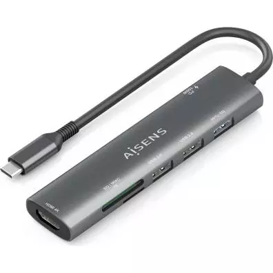 Adaptador Aisens DOCKING STATION 7 EN 1 ASUC-7P027-GR