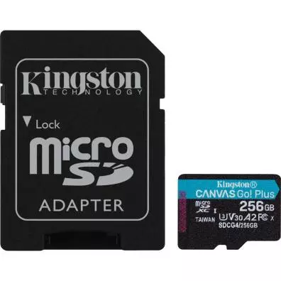 Tarjeta de memoria Kingston CANVAS GO PLUS 256GB