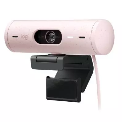Cámara web Logitech BRIO 500 ROSADO