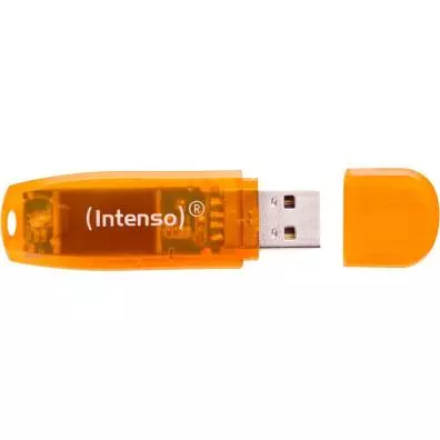 Pendrive USB Intenso RAINBOW LINE 64GB NARANJA