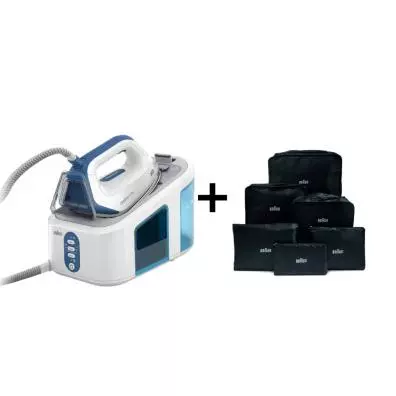 Bundle Centro de planchado Braun CareStyle 3 IS3157BL + Set de viaje 