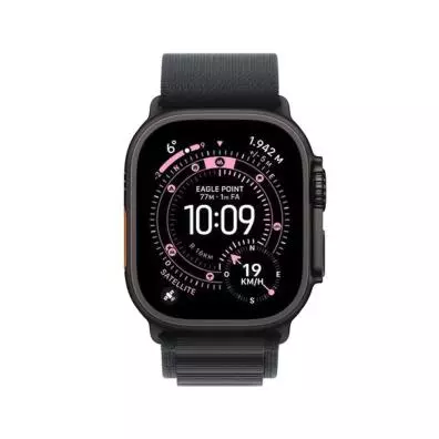 Smartwatch Apple Watch Ultra 3 GPS + Cellular 49mm Black Titanium Case with Black Alpine Loop - Large