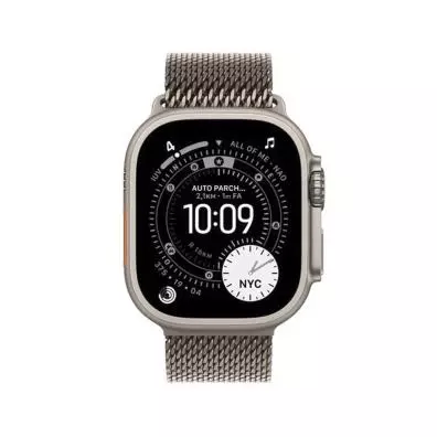 Smartwatch Apple Watch Ultra 3 GPS + Cellular 49mm Natural Titanium Case with Natural Titanium Milanese Loop - Large