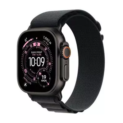 Smartwatch Apple Watch Ultra 3 GPS + Cellular 49mm Black Titanium Case with Black Alpine Loop - Medium