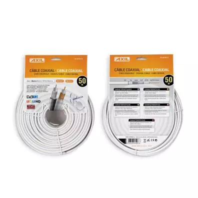 Cable Axil COAXIAL BLINDADO CA0752E 50M