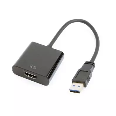 Cable adaptador Gembird USB 3.0 MACHO A HDMI HEMBRA NEGRO
