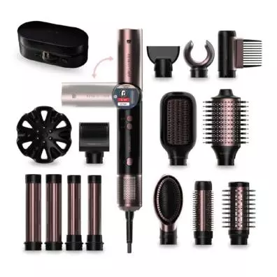 Moldeador Cecotec AIRGLAM 14IN1 FLEX BLACK